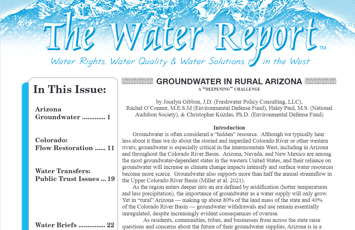The Water Report