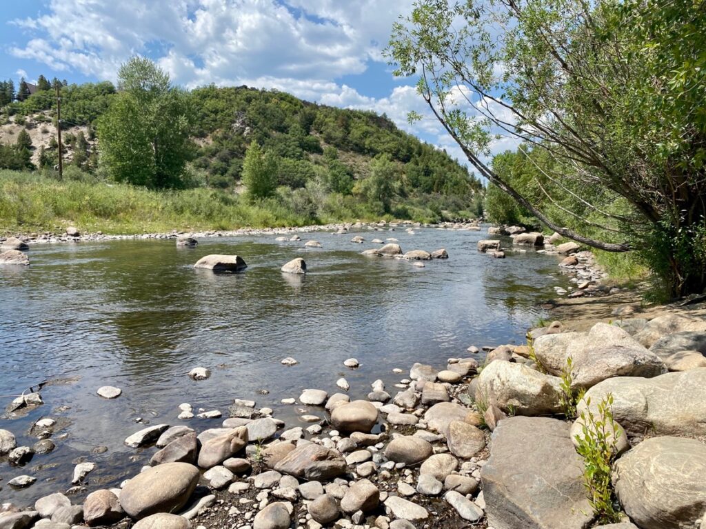 Yampa River with low flows
