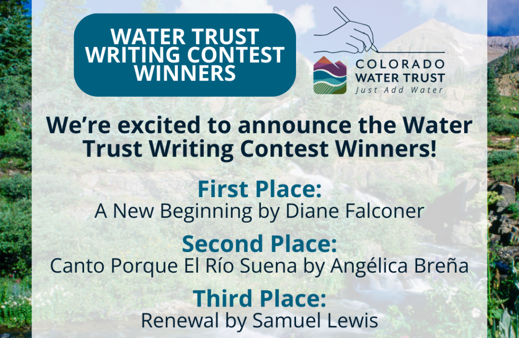 Announcing the Water Trust Writing Contest Winners